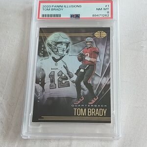 2020 Panini Illusions Tom Brady Football Card PSA Graded